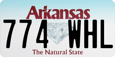 AR license plate 774WHL
