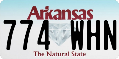 AR license plate 774WHN