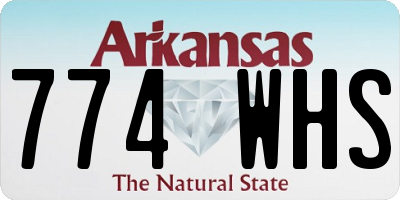 AR license plate 774WHS