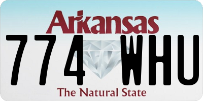 AR license plate 774WHU
