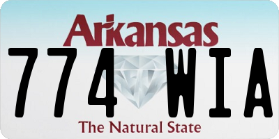 AR license plate 774WIA