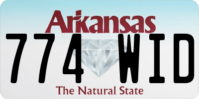 AR license plate 774WID