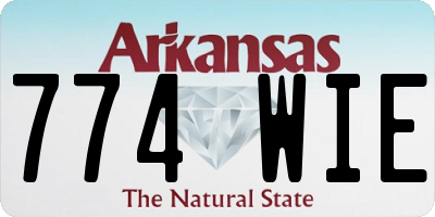 AR license plate 774WIE