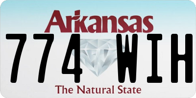 AR license plate 774WIH