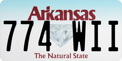 AR license plate 774WII