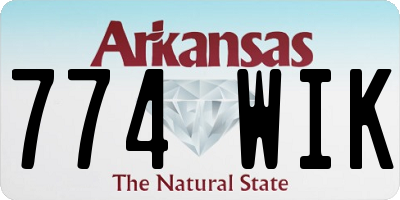 AR license plate 774WIK