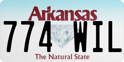 AR license plate 774WIL