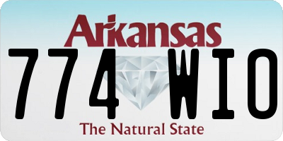 AR license plate 774WIO