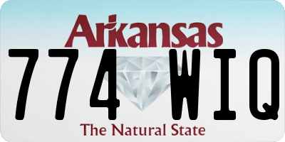 AR license plate 774WIQ