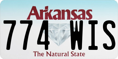 AR license plate 774WIS