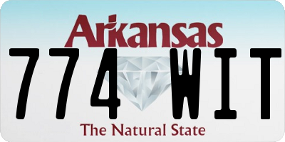 AR license plate 774WIT
