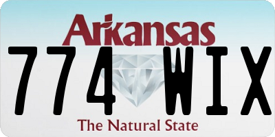 AR license plate 774WIX