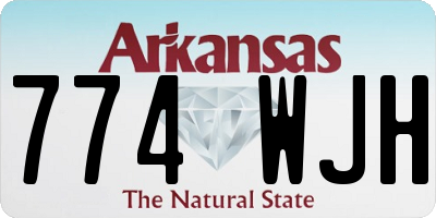AR license plate 774WJH