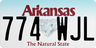 AR license plate 774WJL