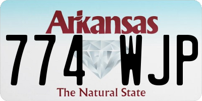 AR license plate 774WJP