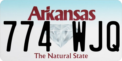 AR license plate 774WJQ