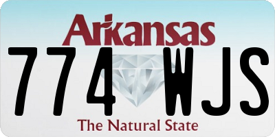 AR license plate 774WJS