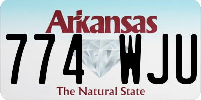AR license plate 774WJU