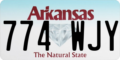 AR license plate 774WJY