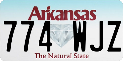 AR license plate 774WJZ