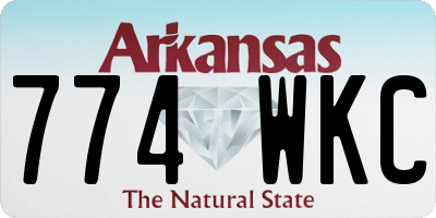 AR license plate 774WKC