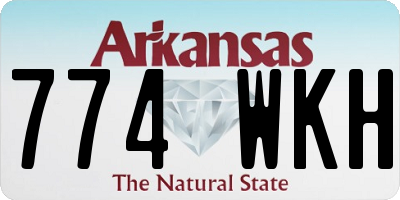 AR license plate 774WKH