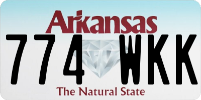 AR license plate 774WKK