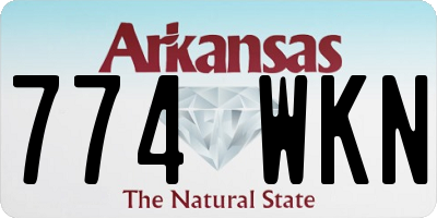 AR license plate 774WKN