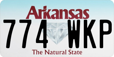 AR license plate 774WKP