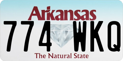 AR license plate 774WKQ