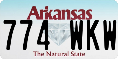 AR license plate 774WKW