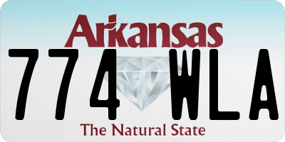 AR license plate 774WLA