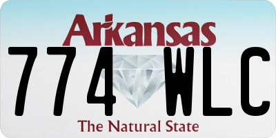 AR license plate 774WLC