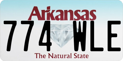 AR license plate 774WLE