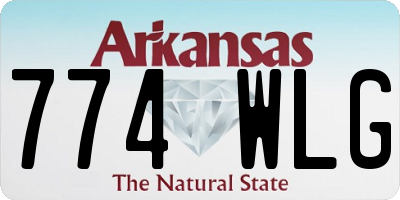 AR license plate 774WLG