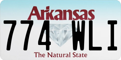 AR license plate 774WLI
