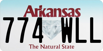 AR license plate 774WLL