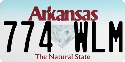 AR license plate 774WLM