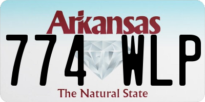 AR license plate 774WLP