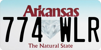 AR license plate 774WLR