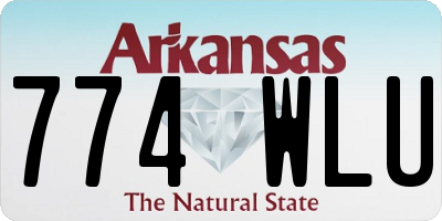 AR license plate 774WLU