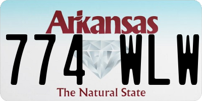 AR license plate 774WLW