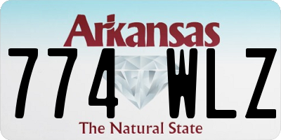 AR license plate 774WLZ