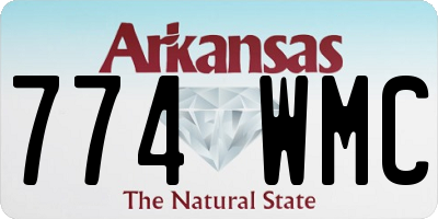 AR license plate 774WMC