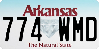 AR license plate 774WMD