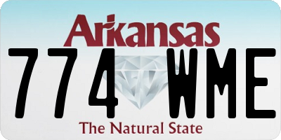 AR license plate 774WME