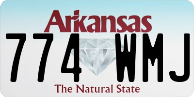 AR license plate 774WMJ