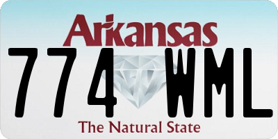 AR license plate 774WML