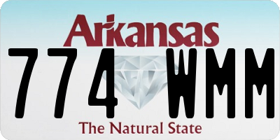 AR license plate 774WMM