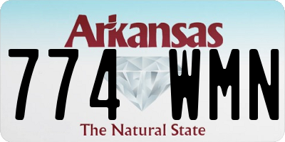AR license plate 774WMN